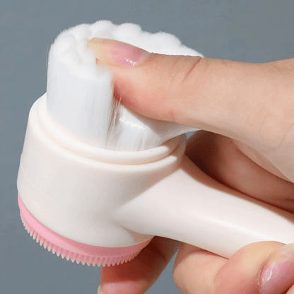 3D Silicone Face Cleansing Brush Dual-Sided Exfoliator