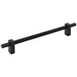 96 mm Center-to-Center Satin Nickel Larkin 3 Knurled Center Cabinet Bar Pull