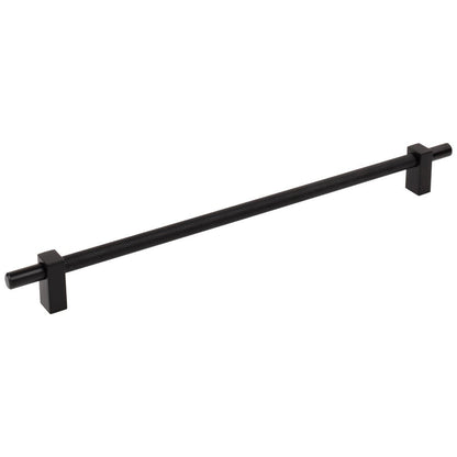 96 mm Center-to-Center Satin Nickel Larkin 3 Knurled Center Cabinet Bar Pull