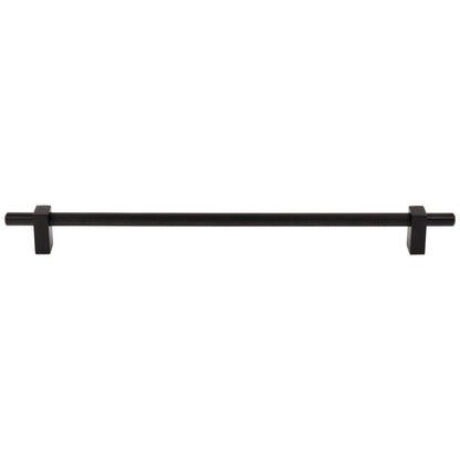 96 mm Center-to-Center Satin Nickel Larkin 3 Knurled Center Cabinet Bar Pull