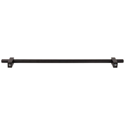 96 mm Center-to-Center Satin Nickel Larkin 3 Knurled Center Cabinet Bar Pull