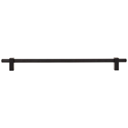 96 mm Center-to-Center Satin Nickel Larkin 3 Knurled Center Cabinet Bar Pull