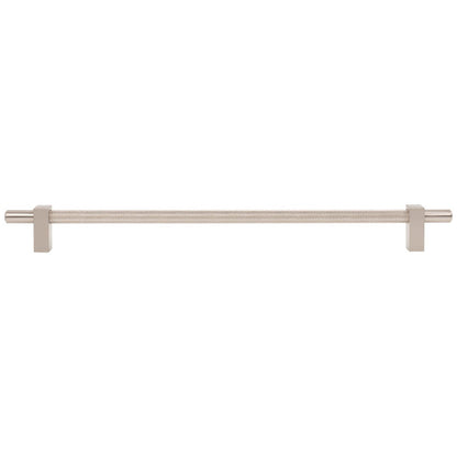 96 mm Center-to-Center Satin Nickel Larkin 3 Knurled Center Cabinet Bar Pull