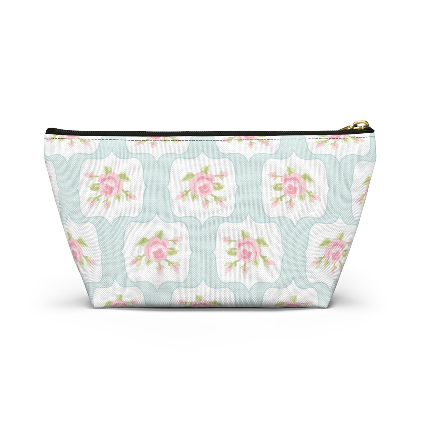Customizable: Chic Floral Accessory Pouch, Makeup Bag, Cosmetic Case, Toiletries Organizer, Gift for Her