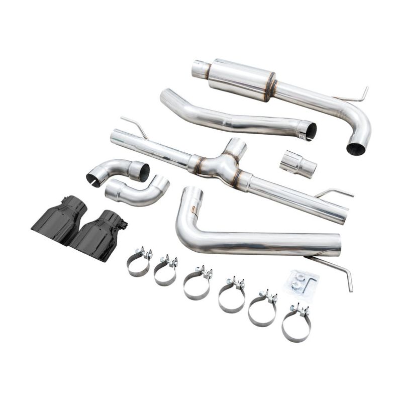 AWE 2022+ VW GTI MK8  Track Edition Exhaust - Diamond Black Tips