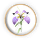 Purple Flower Wall clock