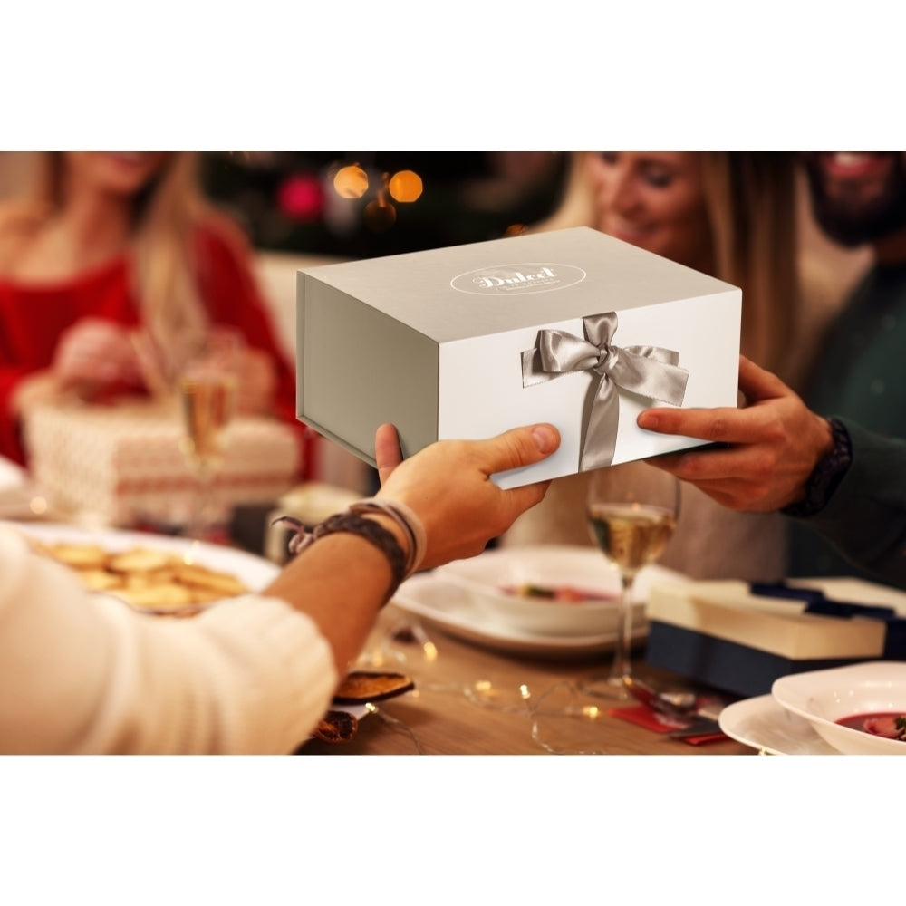 Deluxe White Hanukkah Gift Box