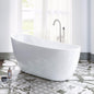 WOODBRIDGE 54" Acrylic Freestanding Bathtub Contemporary Soaking Tub