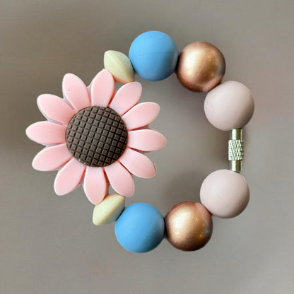 Wildflower Focal Handle Bracelet - Tumbler Handle Charm