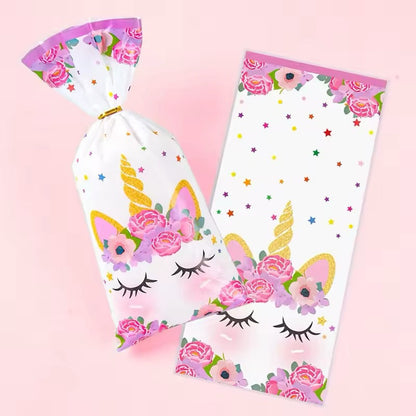 Unicorn Party Favor Bags - Kids Birthday Treat Bags 10-Pack