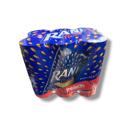 Rani Float Peach - Refreshing Fruit Drink with Real Peach Pieces - 6 Pack (240ml Each)