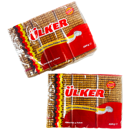 Ulker Double Roasted Turkish Tea Biscuits 450g - Flaky, Crispy, Perfect with Tea