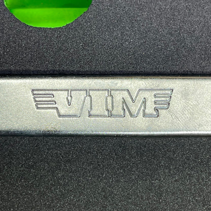 VIM TOOLS 10 Piece Slim Angled Ratcheting Wrench Set 10mm-19mm Steel SAR100