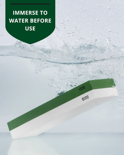 Whetstone Knife Sharpening Kit, White/Green