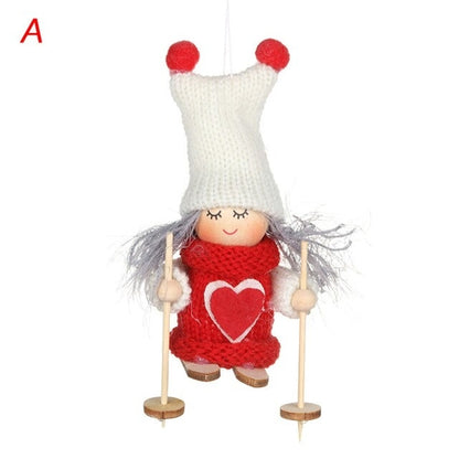 5Styles Cute Angel Doll Girl Ski Pendant Christmas