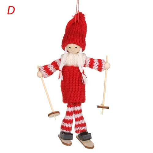 5Styles Cute Angel Doll Girl Ski Pendant Christmas