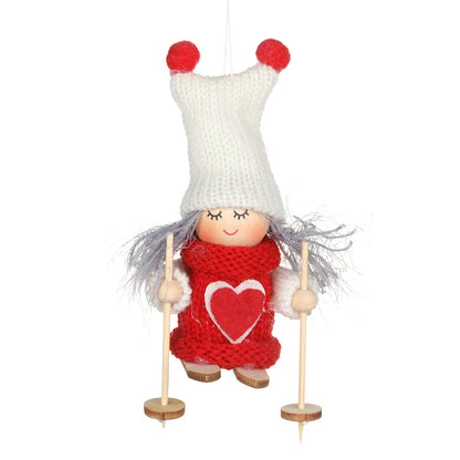 5Styles Cute Angel Doll Girl Ski Pendant Christmas