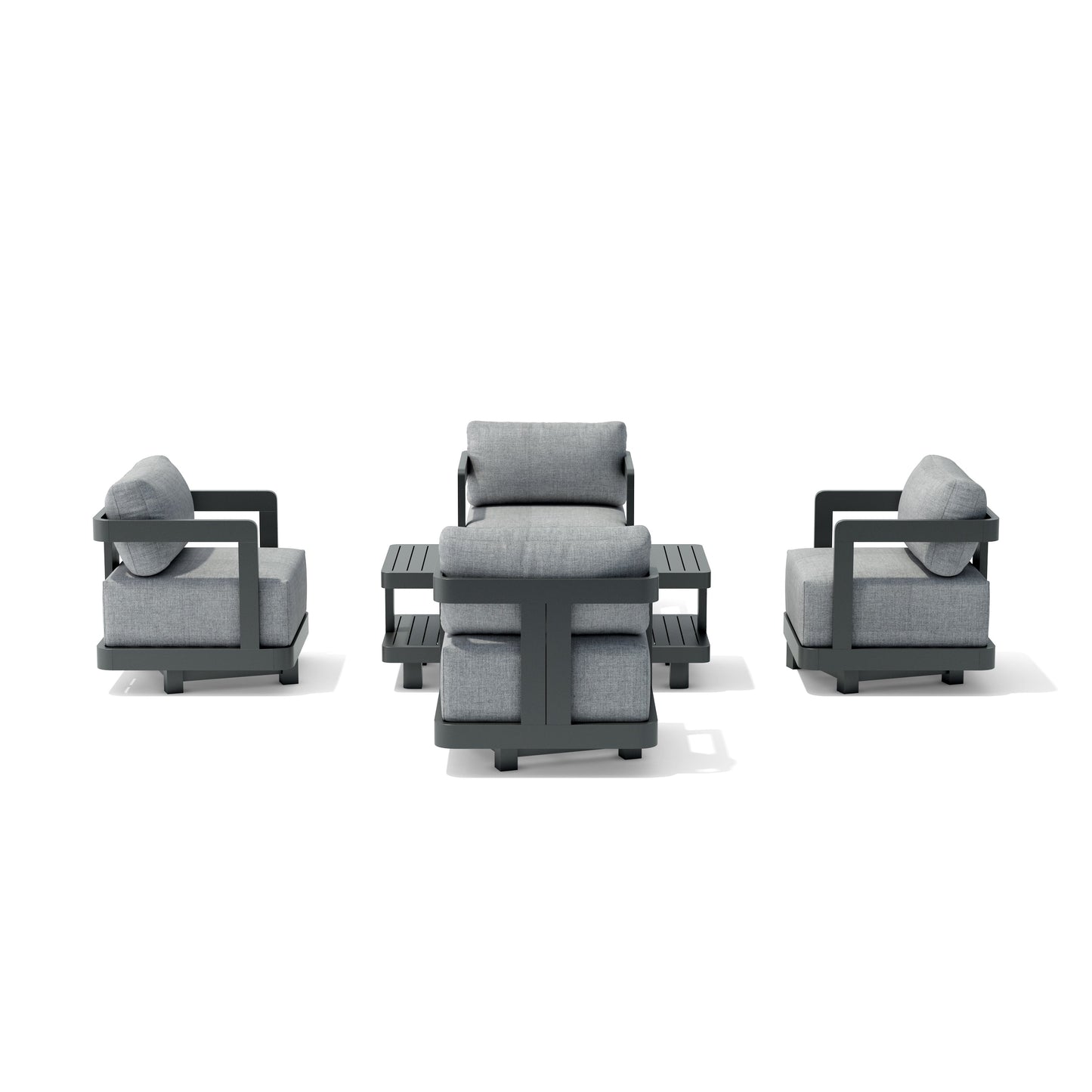 Set-904-Al 5-Pc Granada Aluminum Deep Seating