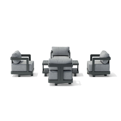 Set-904-Al 5-Pc Granada Aluminum Deep Seating
