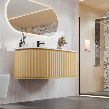 Eviva Haven Wall Mount Bath Vanity with Solid Surface Top and Integrated Sink (39"-71")