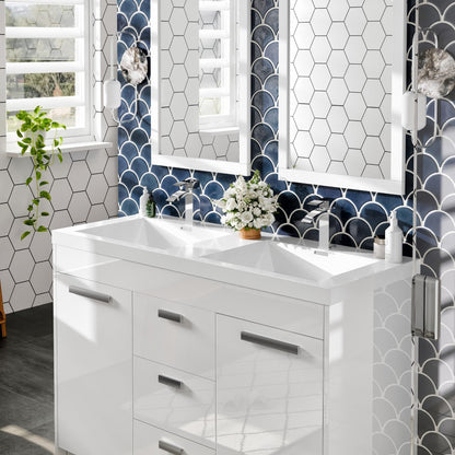 Eviva Lugano Bath Vanity with Acrylic Top and Integrated Sink (24"-84")