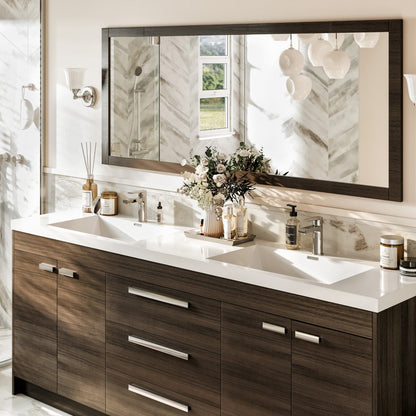 Eviva Lugano Bath Vanity with Acrylic Top and Integrated Sink (24"-84")