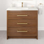 Eviva Curio Bath Vanity with Carrara Quartz Top and Undermount Porcelain Sink (24"-60")