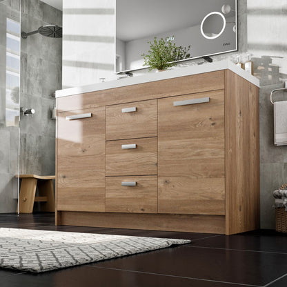 Eviva Lugano Bath Vanity with Acrylic Top and Integrated Sink (24"-84")