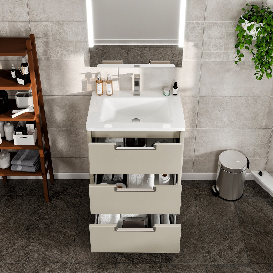 Eviva Marbella Bath Vanity with Acrylic Top and Integrated Sink (32"-40")