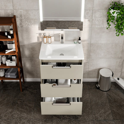 Eviva Marbella Bath Vanity with Acrylic Top and Integrated Sink (32"-40")