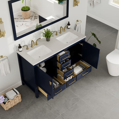 Eviva Aberdeen Bath Vanity with Counter Top and Undermount Porcelain Sink (24"-96")