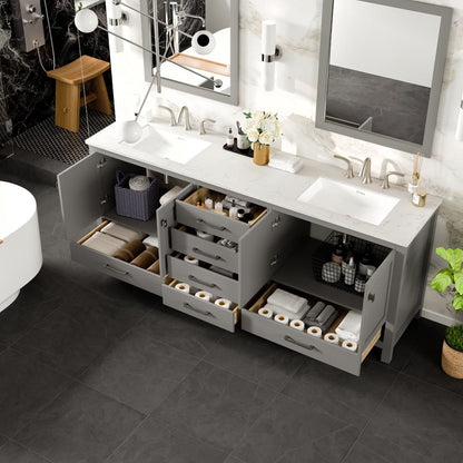 Eviva Aberdeen Bath Vanity with Counter Top and Undermount Porcelain Sink (24"-96")