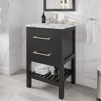 Eviva Sleek 2-Handle Waterfall Widespread Bathroom Faucet with Deckplate Included in Brushed Nickel