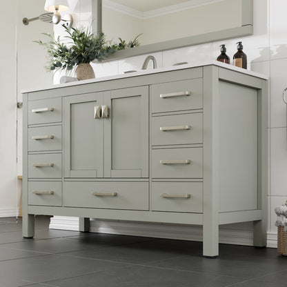 Eviva Aberdeen Bath Vanity with Counter Top and Undermount Porcelain Sink (24"-96")