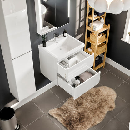 Eviva Glazzy Bath Vanity with Acrylic Top and Integrated Sink