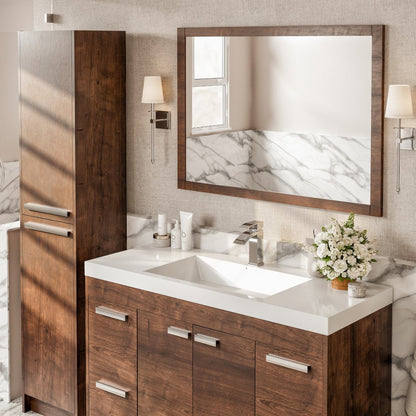 Eviva Lugano Bath Vanity with Acrylic Top and Integrated Sink (24"-84")