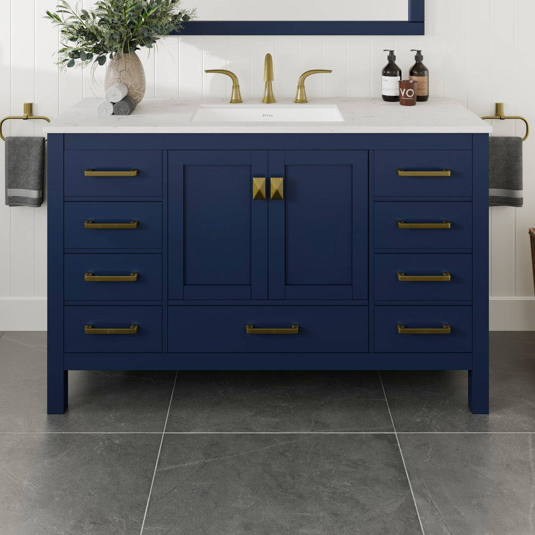 Eviva Aberdeen Bath Vanity with Counter Top and Undermount Porcelain Sink (24"-96")