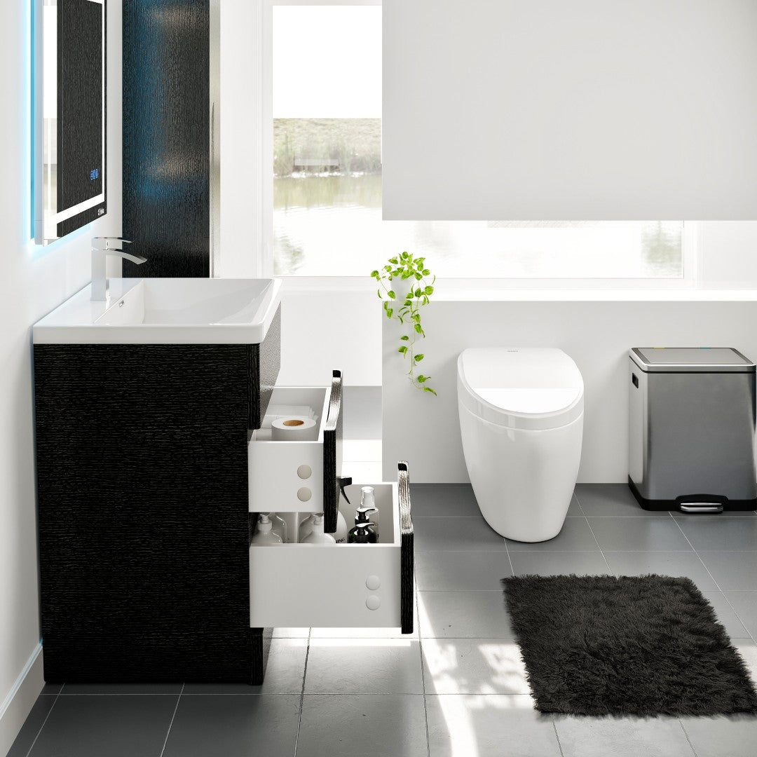 Eviva Victoria Bath Vanity with Acrylic Top and Integrated Sink (25"-32")