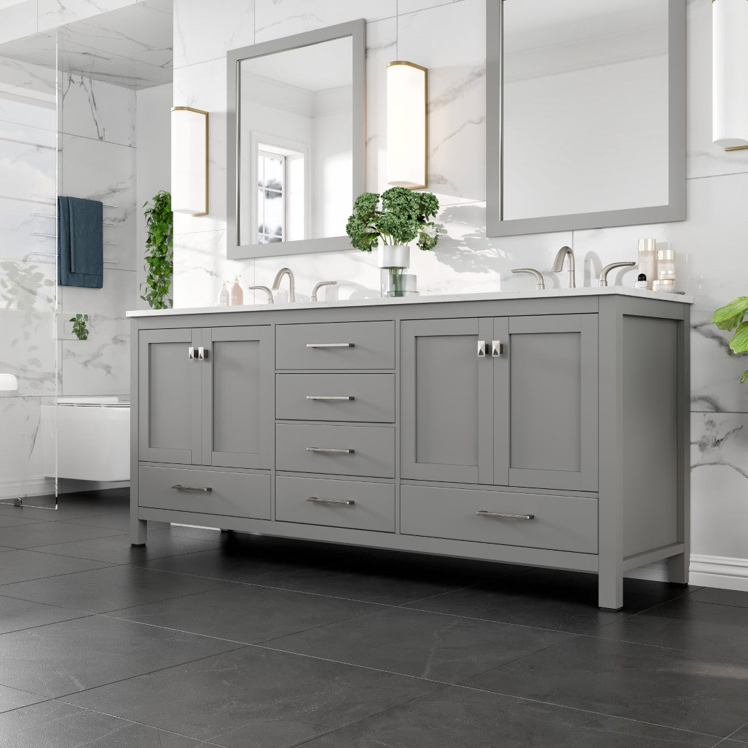 Eviva Aberdeen Bath Vanity with Counter Top and Undermount Porcelain Sink (24"-96")