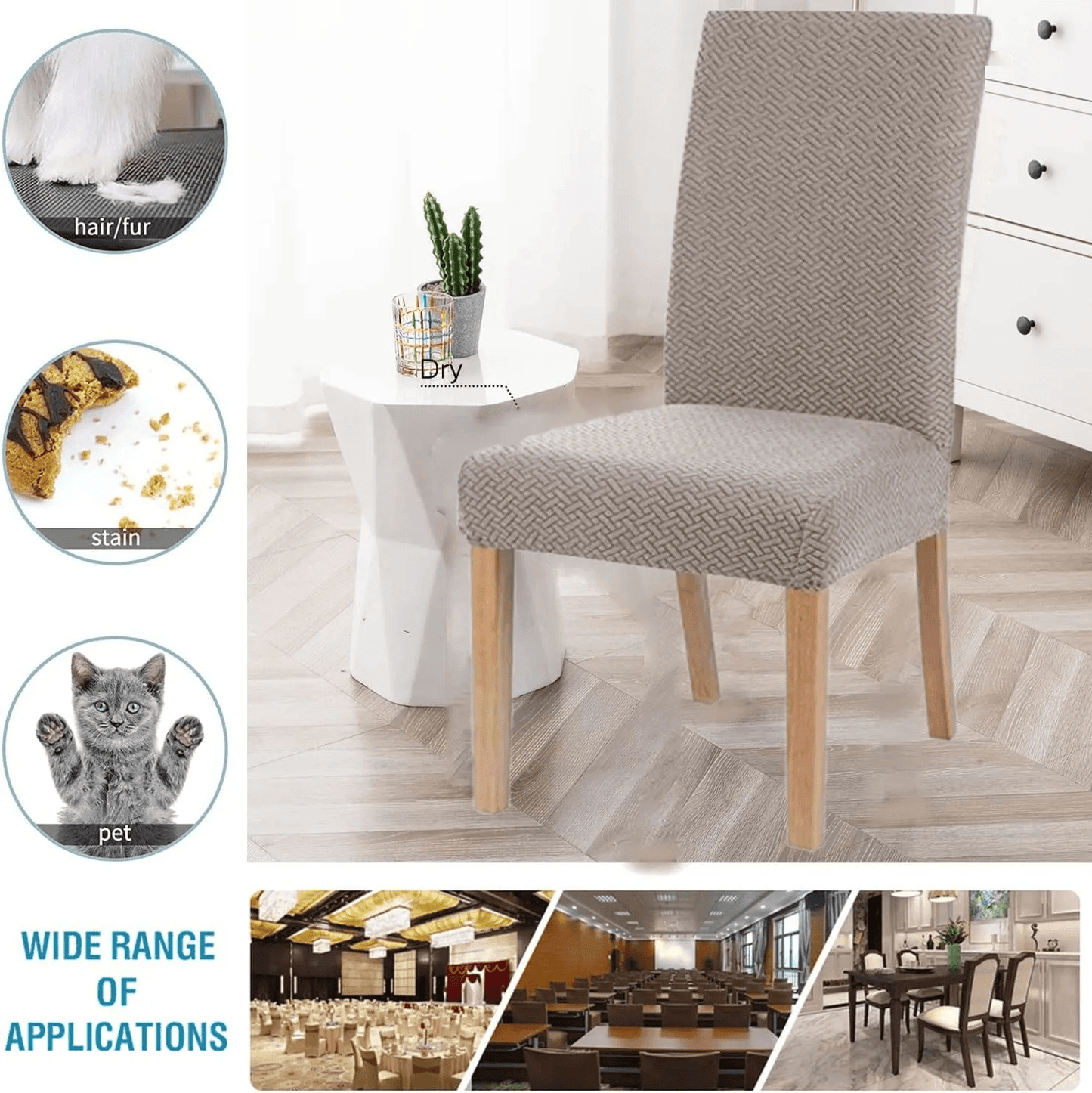 Elastic Dining Room Chair Cover
