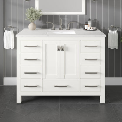 Eviva Aberdeen Bath Vanity with Counter Top and Undermount Porcelain Sink (24"-96")