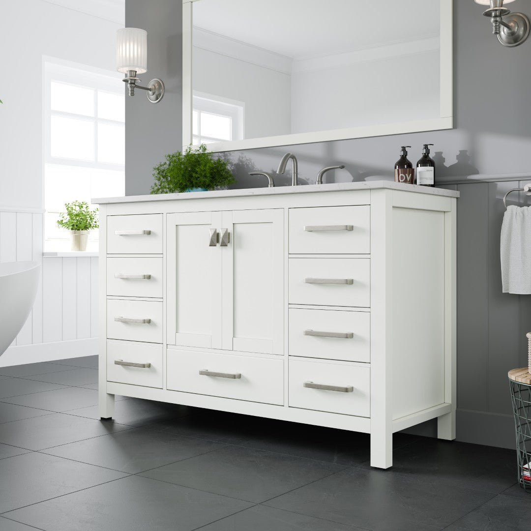 Eviva Aberdeen Bath Vanity with Counter Top and Undermount Porcelain Sink (24"-96")
