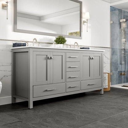 Eviva Aberdeen Bath Vanity with Counter Top and Undermount Porcelain Sink (24"-96")