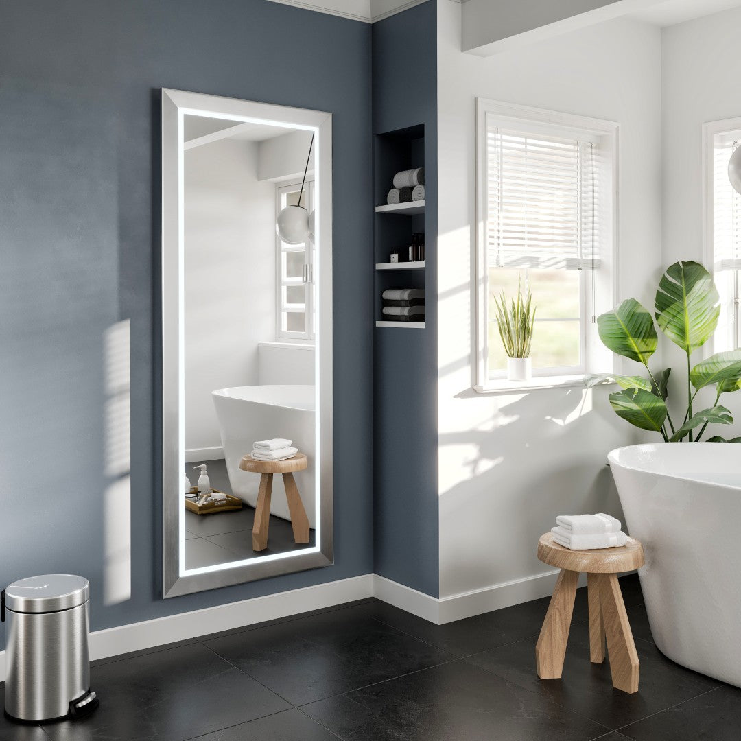 Eviva Sofy 24" x 67" Rectangular Aluminum Aluminum Framed Mirror