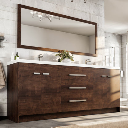 Eviva Lugano Bath Vanity with Acrylic Top and Integrated Sink (24"-84")
