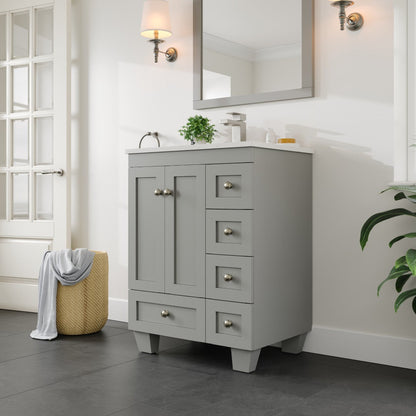 Eviva Acclaim Bath Vanity with Counter Top and Undermount Porcelain Sink (24"-30")