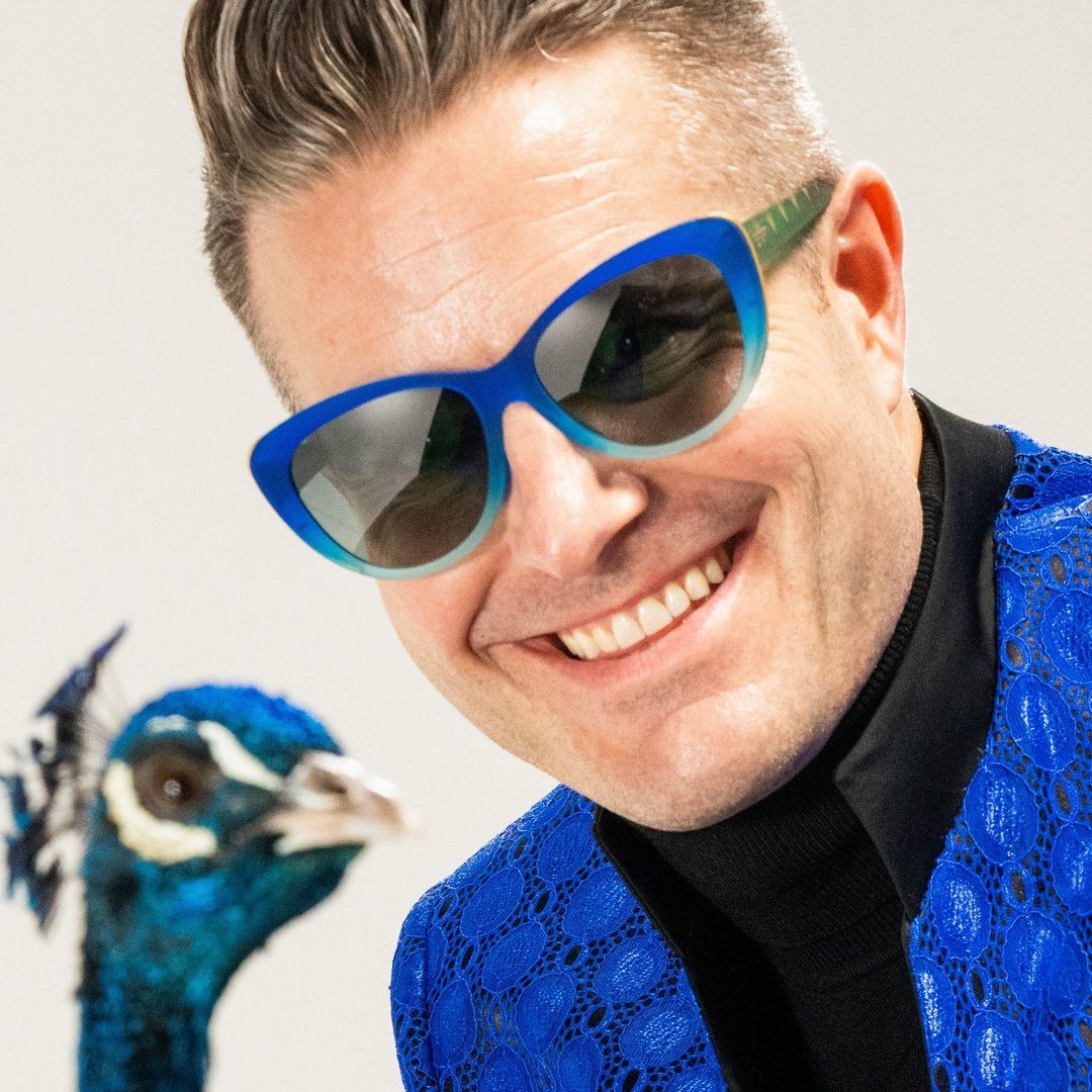 "Rhonda's Peacock Palace" Glam G Polarized Sunglasses