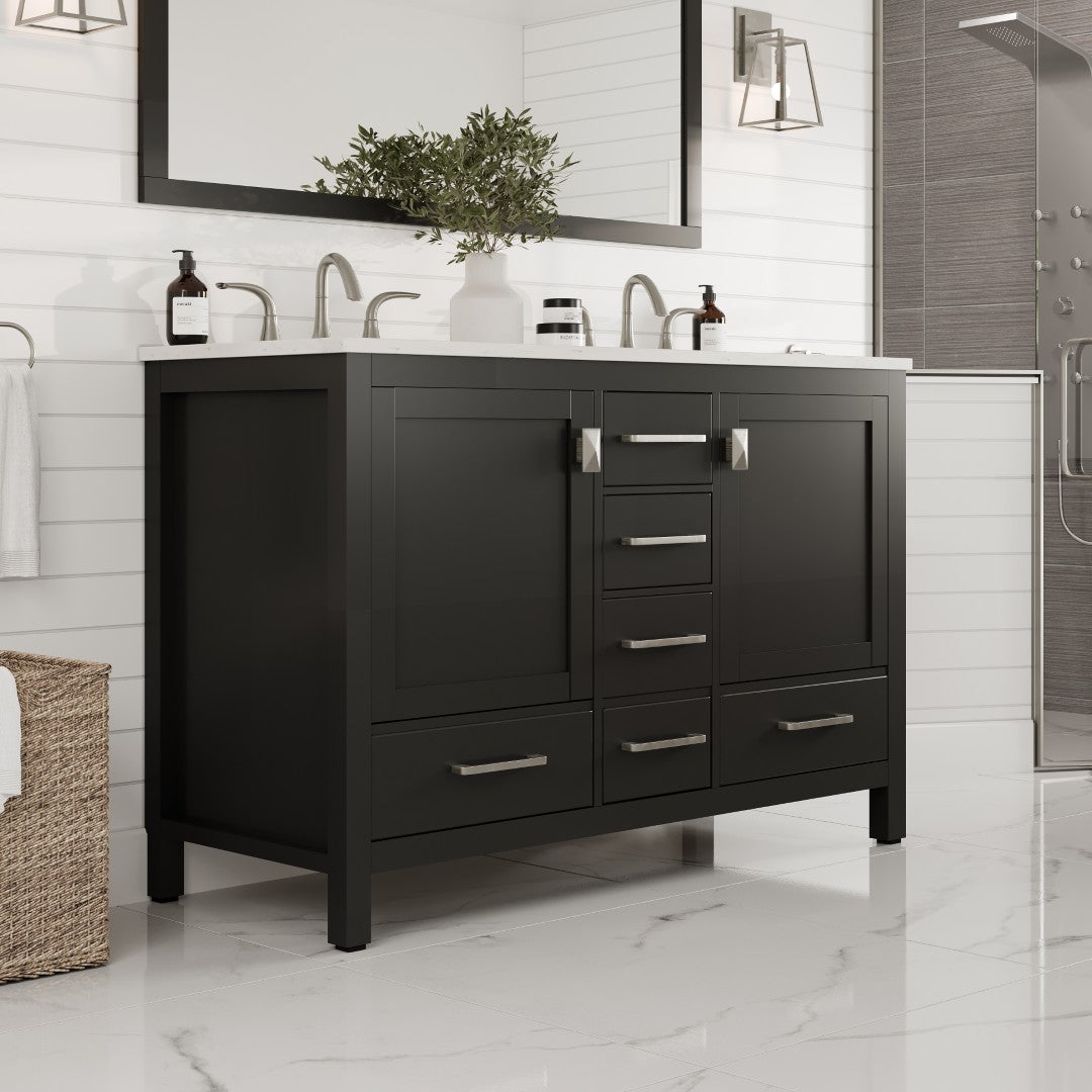 Eviva Aberdeen Bath Vanity with Counter Top and Undermount Porcelain Sink (24"-96")