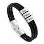 Custom Engraved Leather Bracelet – Gift for Husband, Dad, Him