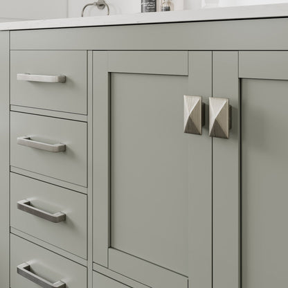 Eviva London Bath Vanity with Carrara Quartz Top and Undermount Porcelain Sink (20"-60")